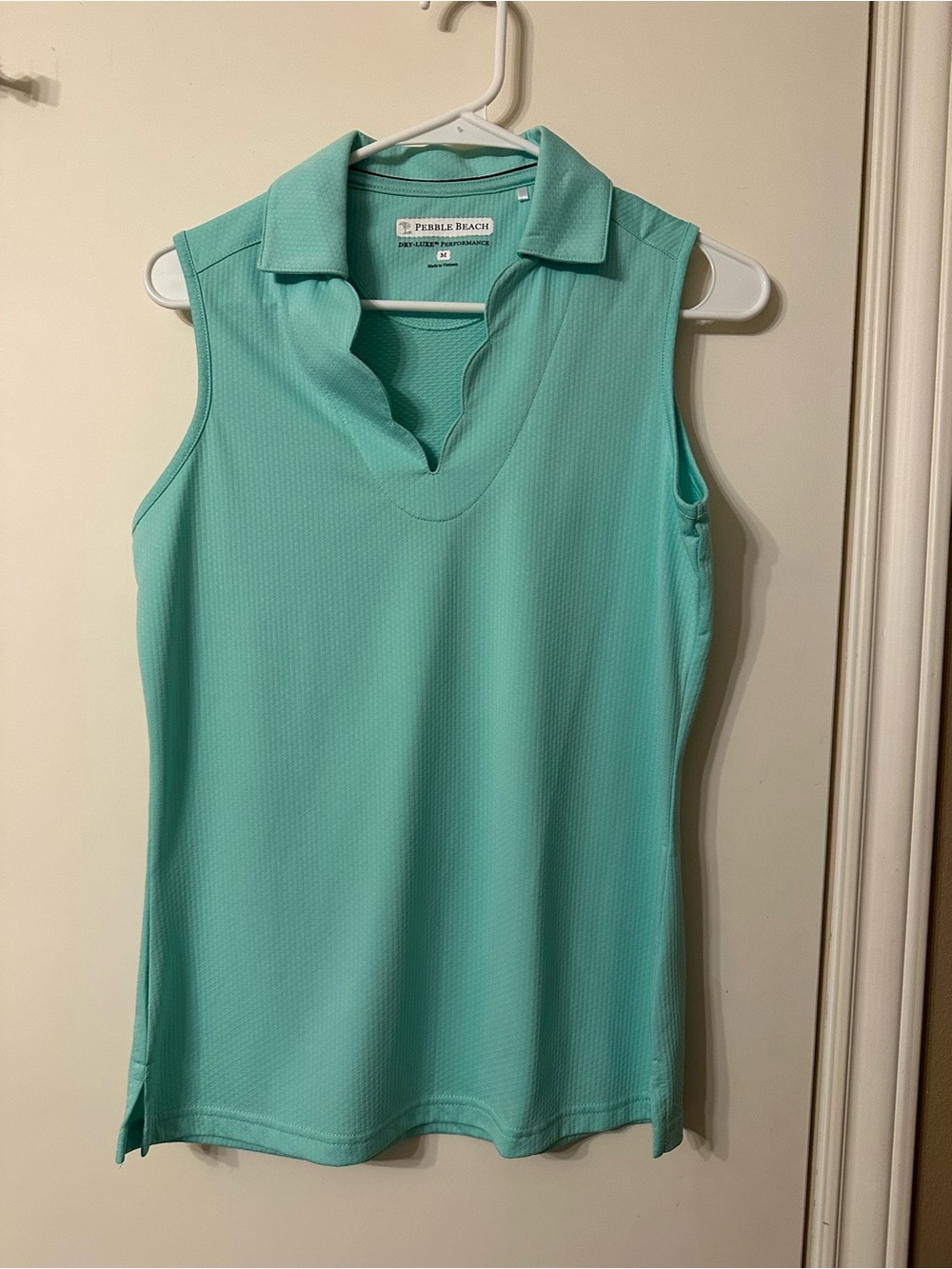 Pebble Beach Women’s Sleeveless Polo Green